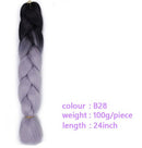 Black Star Hair Ombre Jumbo Braiding Hair Extensions 24 Inch Twist Braids Synthetic Hair Fiber for Twist Braiding for Women