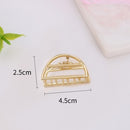 1 Stücke Mode Smal Einfache Wilde Geometrische Haarklaue für Frauen Mädchen Schellen Haar Krabbe Metall Haarspange Klaue Zubehör Kopfbedeckung