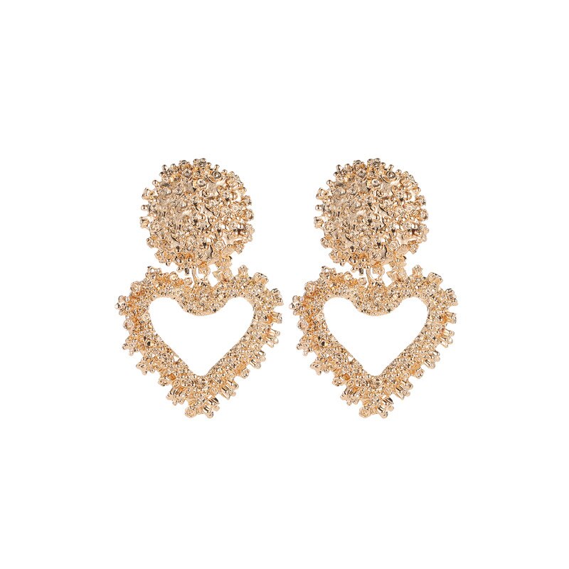 Fashion Gold Drop Earrings for Women Statement Big Geometric Metal Earring Women's Hanging Earrings 2019 Modern Jewelry