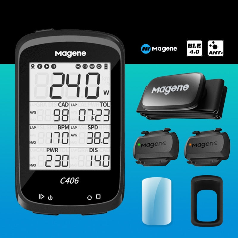 Magene C406 Fahrradcomputer GPS Wireless Smart Mountain Road Fahrrad Monito Stoppuhrring Radfahren Daten Karte Fahrrad Geschwindigkeit Stoppuhr