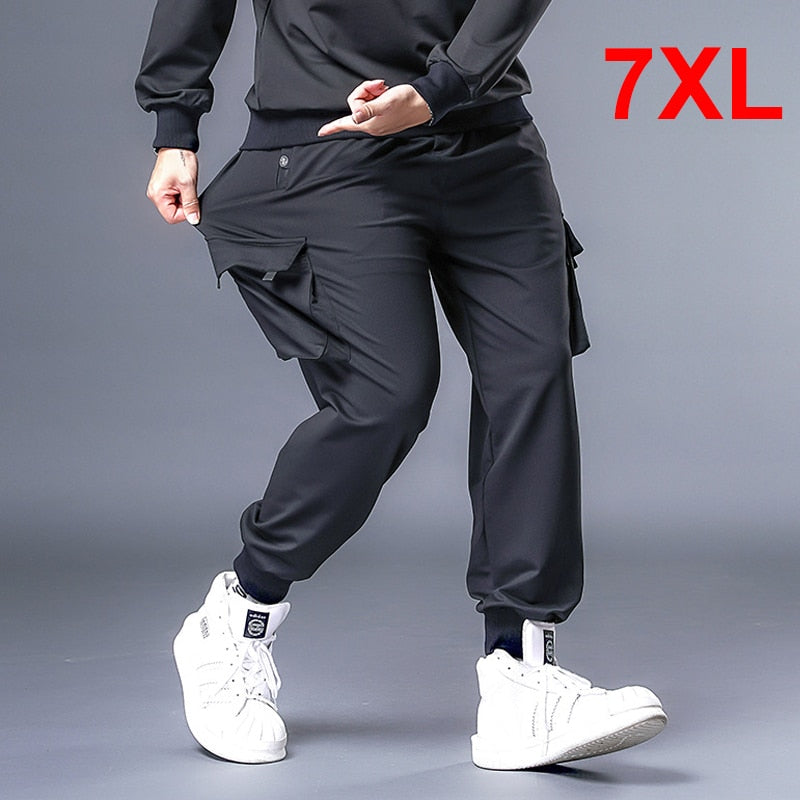 Baggy Pants Men Hip Hop Streetwear Cargo Pant Big Size 7XL Jogginghose Male Jogger Oversize Fashion Hose Plus Szie HX530