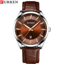 CURREN Quarzuhren für Herren Lederband Herren Armbanduhren Top Luxusmarke Business Herren Uhr 45mm Reloj Hombres