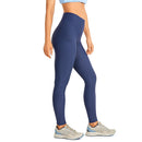 SYROKAN Thermo-Leggings mit Fleece-Futter für Damen, hoch taillierte Winter-Yogahose mit Taschen, 28 Zoll