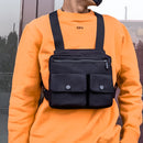 Männer Taktische Weste Gürteltasche Hip-Hop Chest Rig Tasche für Männer Männliche Bauchtaschen Leinwand Gürteltasche Brusttasche Streetwear Kanye