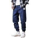Plus Size Jeans Herren Lose Jogger Streetwear Haremsjeans Cargohose Knöchellange Jeanshose