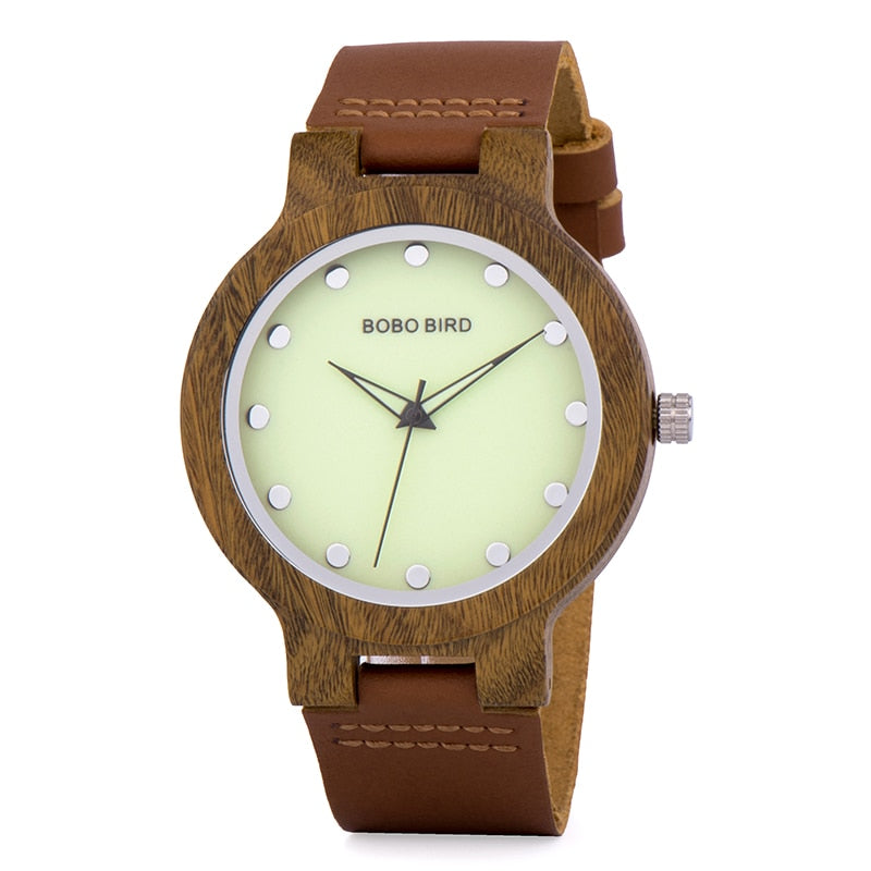 Couple Watches BOBO BIRD Men Women Universal Bamboo Watch on Clearance Wooden Leather Quartz Wristwatch часы женские Great Gift