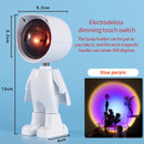 USB 360°sunset Projector Lamp Robot Led Projector Night Lights  Rainbow Sunset Red Selfie Light Bedroom Atmosphere Table Lamp