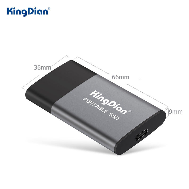 KingDian SSD portátil 120GB 250GB 500GB 1TB SSD externo USB3.0 Tipo C Disco duro externo de estado sólido para computadora portátil de escritorio
