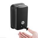 ROVOGO 500/800/1000ml Schwarz/Spiegel Seifenspender Wandmontierter Badezimmerspender aus Edelstahl für Home Hotel