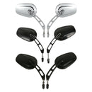 Motorrad Universal 8MM Rückspiegel für Harley Road King Touring XL883 Sportster 1200 Fatboy Dyna Chopper Softail