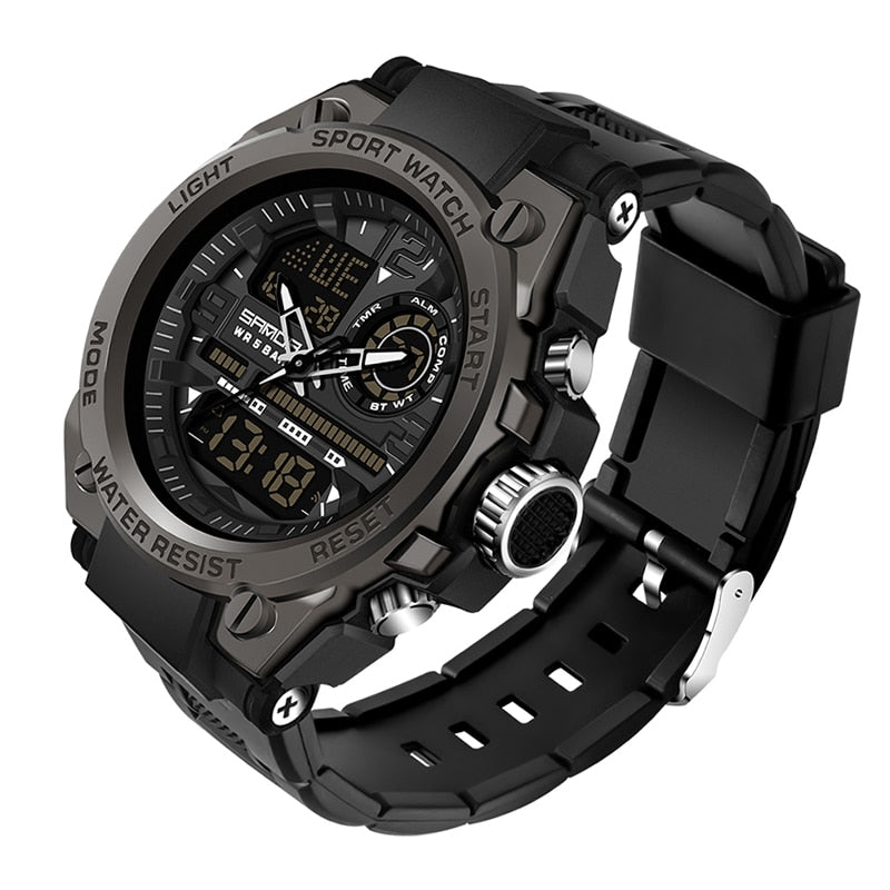 SANDA 2021, relojes de marca superior para hombres, reloj de pulsera deportivo militar resistente al agua hasta 5ATM, reloj de cuarzo para hombres, reloj Masculino 6024