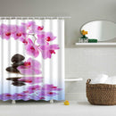 Floral bambú diente de león arce hoja flor tela impermeable poliéster ducha cortinas baño cortina baño accesorio impresión