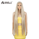 Edle Cosplay-Perücken für schwarze Frauen, gerade, synthetische Spitze, 38-Zoll-Ombre-Blonde-Spitze-Perücke, Cosplay, blonde, synthetische Spitze-Perücke