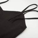 Kleid Damen 2021 Elegant Vintage Gothic Spaghettiträger Kleid + Uhr Zweiteiler Sommer Party Kleider Hohe Taille Vestidos