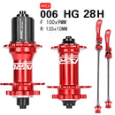 ARC Fahrradnaben Abgedichtete Lager MTB Mountainbike Naben Schnellspanner 32/28/36Loch Scheibenbremse QR 4 Lager 8 9 10 11 12 Geschwindigkeit