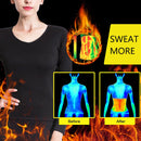 Twinso Schlankheitshose + Shirt Damen Sport Set Neopren Saunaanzug Gewichtsverlust Body Shaper Taillentrainer Bluse Legging Trainingsanzug