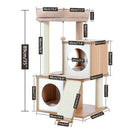 Cat Tree House Condo Cat's Activity Center mit Double Condo Indoor Soft Barch Fully Wrapped Scratching Sisal Post rascador gato