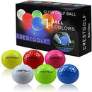 Crestgolf Flashing Golf Ball Night Glow Flash Light Glow LED Golfball-Sechs Farben zur Auswahl