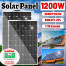 Panel Solar ETFE de 600w y 1200w, 12v, sistema fotovoltaico para el hogar, inversor, Kit completo, cargador de batería de celda Solar para coche, barco, Camping