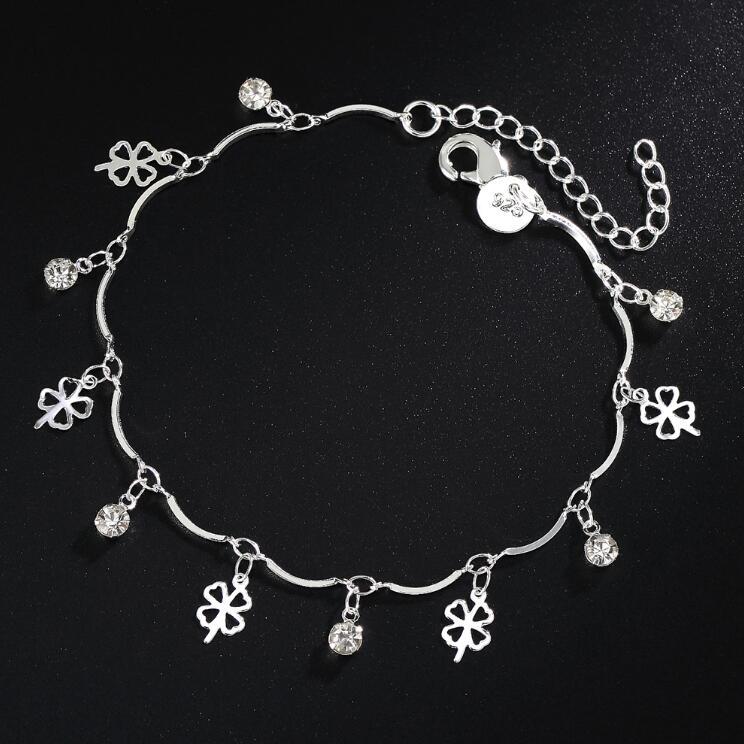 Hot sale silver color bracelet beautiful flowers for women classic high quality fashion jewelry wholesale JSH-lh013