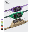 INFLATION Multi-Pocket-Doppelreißverschluss Streetwear-Gürteltasche Klare Bauchtasche Gürteltasche Transparenter Kunststoff Große Gürteltasche 228AI2019