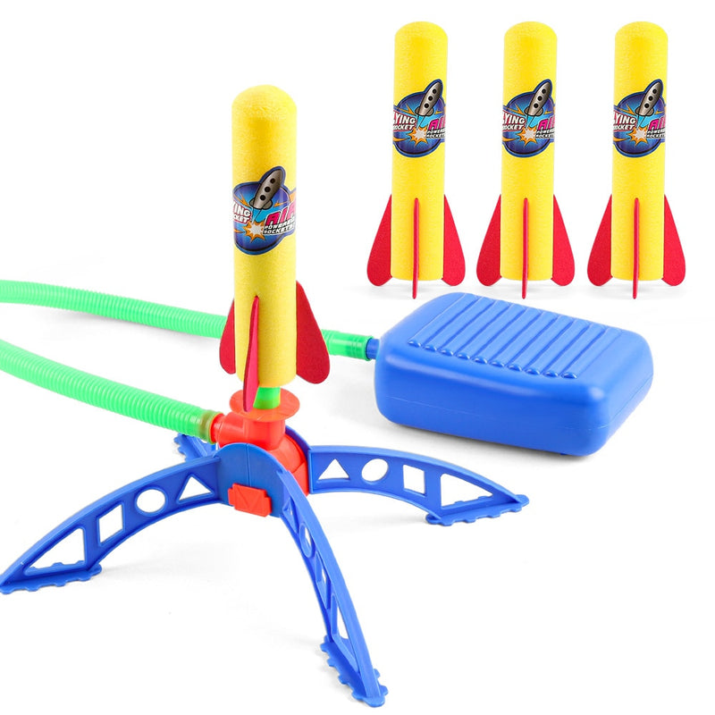 Einstellbare Raketenwerfer Spielzeug Sport Spiel Kinder Raketenwerfer Air Step Pump Power Rocket Outdoor Sport Spielzeug für Kinder Geschenk