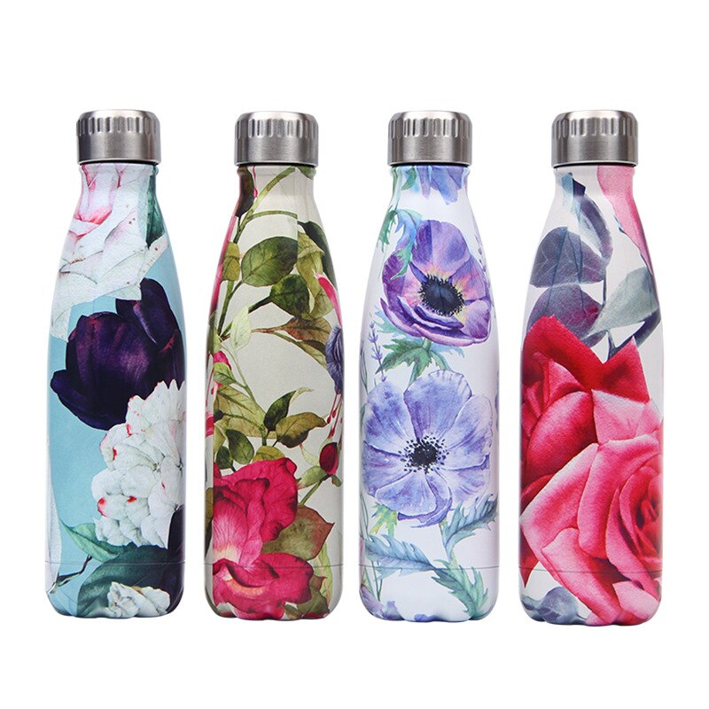 179-202 LOGO Custom Stainless Steel Water Bottle For Water Thermos Vacuum Insulated Cup DoubleWall Travel Drinkware Sports Flask