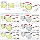 Aviation Discoloration Driving Photochromic Sunglasses Men Polarized Chameleon Day Night Vision UV400 Women gafas de sol hombre