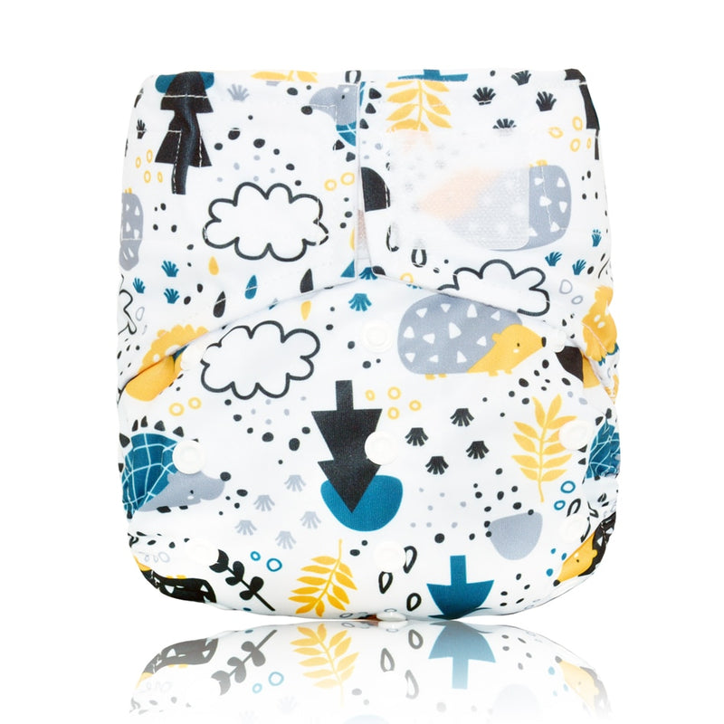 Miababy Hook&amp;Loop OS Taschen-Stoffwindel, mit einer Tasche, wasserdicht und atmungsaktiv, für 3-15 kg Babys