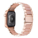 Harz Edelstahlarmband Armband für Apple Watch 5 Band 44mm iwatch 42mm Serie 5 4 3 2 Handgelenk Zubehör Schleife 40m Armband