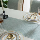 Baumwolle Geometrische Jacquard Stoff Tischdecke Leinen Rechteckige Heimdekoration Tischdecke Mit Quaste Für Bankett Party Decke