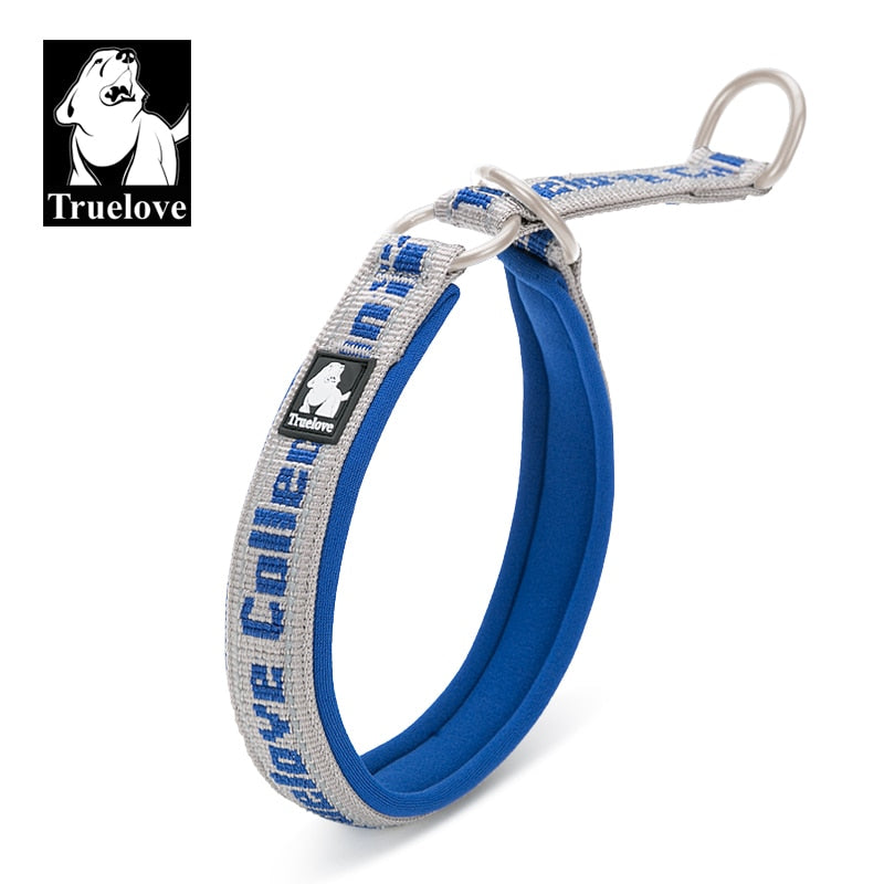 Truelove Hundehalsband mit weichem Schlupf, reflektierend, verstellbar, mit P-Kette, Choke-Halsband, Hundetraining für kleine, mittelgroße und große Hunde