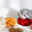 REGINA DIY Vogelnest-Form-Überwurfkissen, grobes Garn, Handknoten, Sofa, Stuhlkissen, Nickerchen, Handauflage, solides Autositz-/Rückenkissen