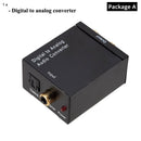 Grwibeou USB-DAC-Digital-zu-Analog-Audiokonverter RCA R/L-Ausgang Optisch Digital Stereo Audio SPDIF Koaxial zu Analog-DAC USB