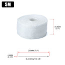 5M/10M/15M Motorcycle Exhaust Thermal Tape Header Heat Wrap Manifold Insulation Roll Resistant with Stainless Ties