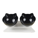 Anti-Rutsch-Katzennapf, transparent, langlebig, Doppelnäpfe für Haustiere, mit erhöhtem Ständer, für Katzen, Hundefutter, Trink- und Wassernapf, Haustierbedarf