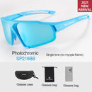 ROCKBROS Polarisierte Photochrome Fahrradbrille Fahrradbrille Outdoor Sports MTB Fahrrad Sonnenbrille Brille Brillen Myopie Rahmen
