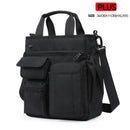 Bolso bandolera de hombro para hombre, bolso cruzado impermeable con orificio para auriculares, bolso de viaje de nailon, bolsas de trabajo de almacenamiento de gran capacidad XA666C