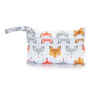 Wasserdichte wiederverwendbare Wickeltasche für Mama Menstruationseinlagen Kinder Windeln Aufbewahrung bedruckte Wetbag Mutterschaft Kinderwagen Wet Bag waschbar