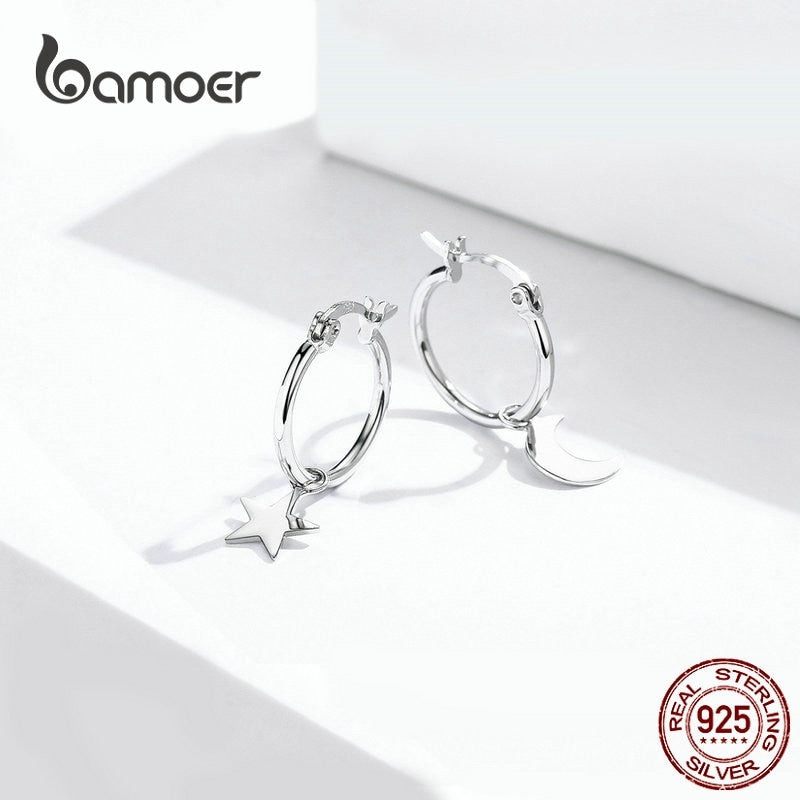 bamoer 925 Sterling Silver Jewelry Dazzling Puppy Stud Earrings for Women Girls Gift Statement Jewelry earring SCE681