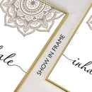 Bohemian Ausatmen Einatmen Mandala Achtsamkeit Zen Wand Kunstdruck Poster Bild Leinwand Malerei Yoga Zimmer Wohnzimmer Wohnkultur