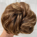 Tinashe Beauty Gummiband mit unordentlichem Haarknoten Scrunchy Chignon mit Gummiband Messi Haarteile Donut für Frauen Kinder