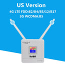 KuWfi 4G LTE CPE WLAN-Router CAT4 150Mbps Wireless Router Unlocked 4G LTE SIM WLAN-Router mit externer Antenne WAN/LAN RJ45