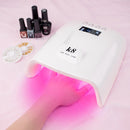 Kabellose UV-LED-Nagellampe, wiederaufladbarer Nageltrockner für alle Gele, polnisches Sonnenlicht, Infrarotsensor, LCD-Timer, intelligente Maniküre