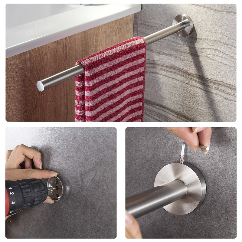 Towel Holder 40cm Stainless Steel Kitchen Bathroom Towel Holder for Towels Bar Rail Hanger Towel Rack