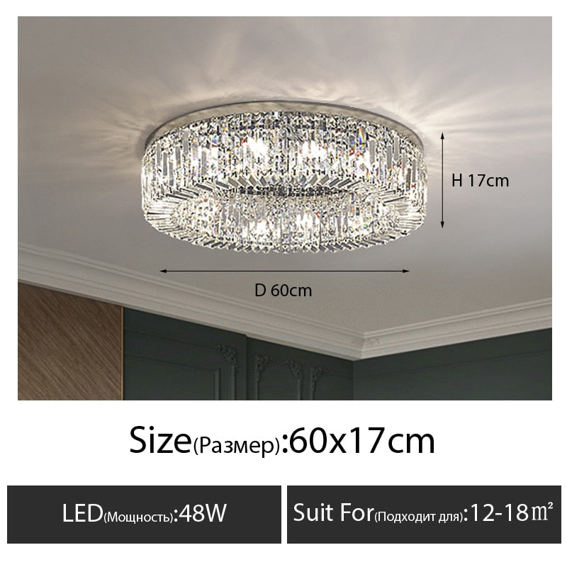 LED living room chandelier  Modern Crystal Led Chandeliers Lighting Gold Led Chandelier Lamp Living Room Decor Suspension Lumina