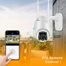 1080P Outdoor PTZ IP Camera Auto Tracking 2MP Cloud Home Security Wifi Camera 4X Digital Zoom Speed Dome Camera with Siren Light