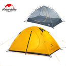 Naturehike 2 Personen Ultraleichtes 20D Campingzelt Outdoor Radfahren Trekking Wandern Rucksackreisen Zelte Wasserdichtes PU4000 Grün Orange