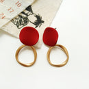 Pendientes de mujer temperamento geométrico Irregular de restauración de formas antiguas pendientes redondos pendientes de Metal al por mayor 002