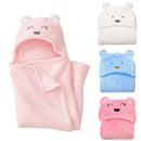 Cute Animal Cartoon Super Soft Babies Blanket Kids Hooded Bathrobe Toddler Baby Bath Towel Comfortable Infant Wrap Sleepsack